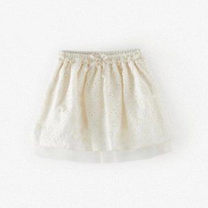 zara TULLE EMBROIDERED SKIRT 4-5T